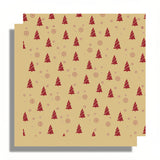 Timeuprise Brown Christmas Gift Kraft Wrapping Paper 5 Sheets