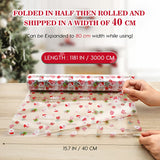 Timeuprise XMAS Clear Cellophane Wrapper For Basket