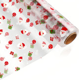 Timeuprise XMAS Clear Cellophane Wrapper For Basket