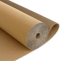 brown corrugated cardboard paper roll