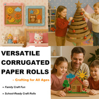 brown corrugated cardboard paper roll for DIY handicrafts