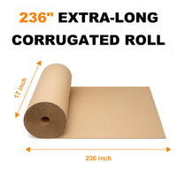 brown corrugated cardboard paper roll size