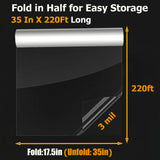clear cellophane wrapping paper roll size