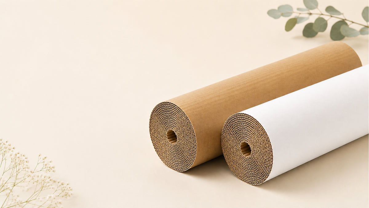 corrugated paper roll pc banner
