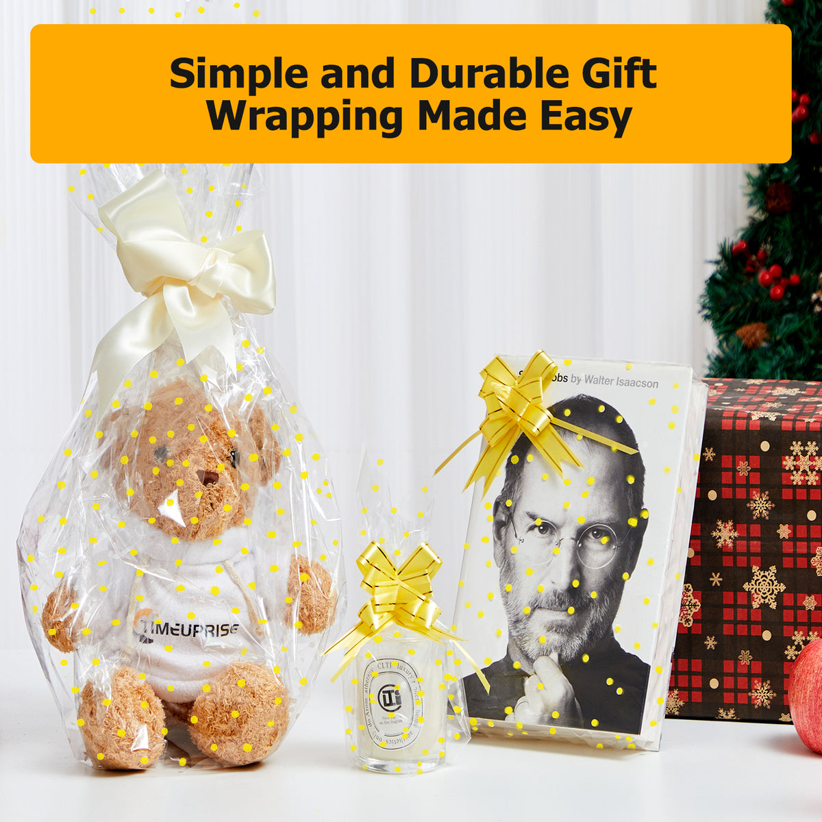 roll of cellophane gift wrap paper