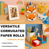 white corrugated cardboard paper roll applications